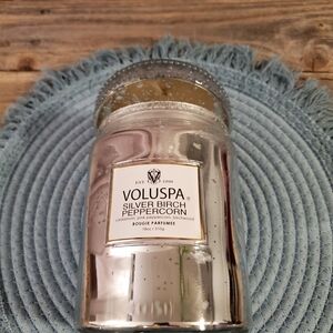 Voluspa Silver Birch Peppercorn Large Candle - Includes Gift Box - NEW